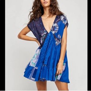 Free People Mended With Scarves Dress